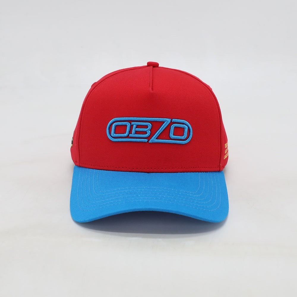 Front view of OB70 Crème baseball cap