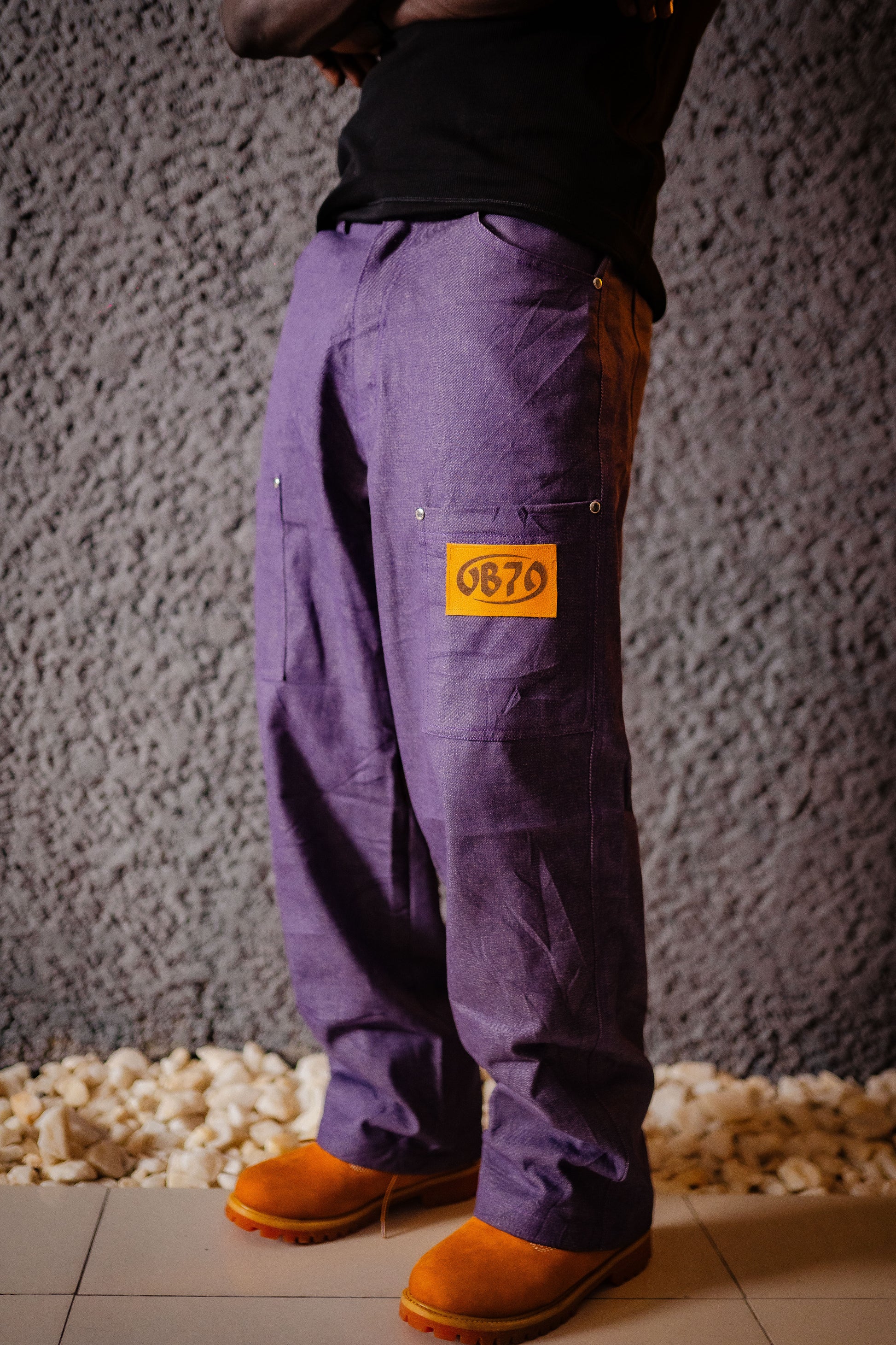 Purple Denim Pant