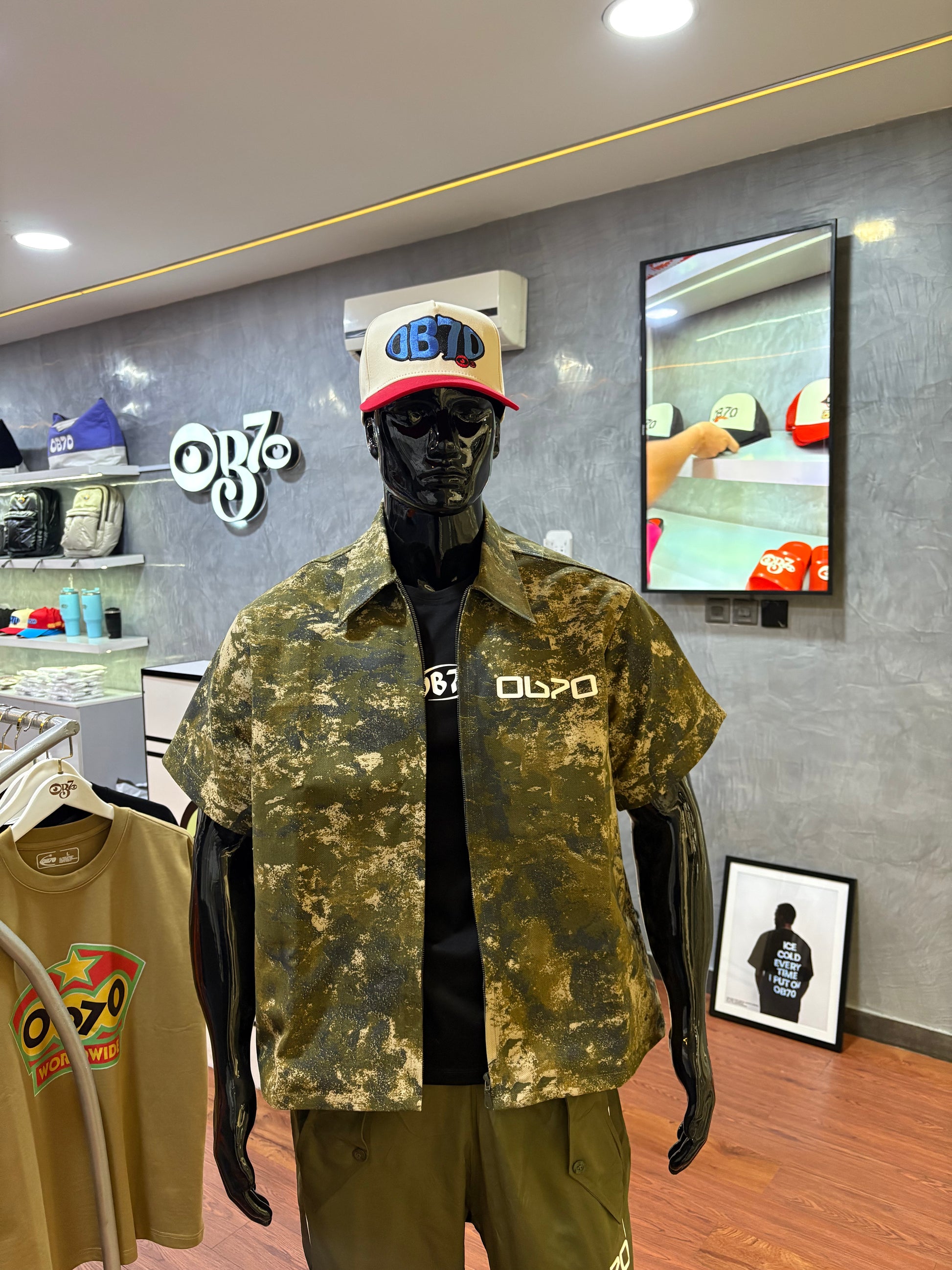 Forest Green SS boxy shirt
