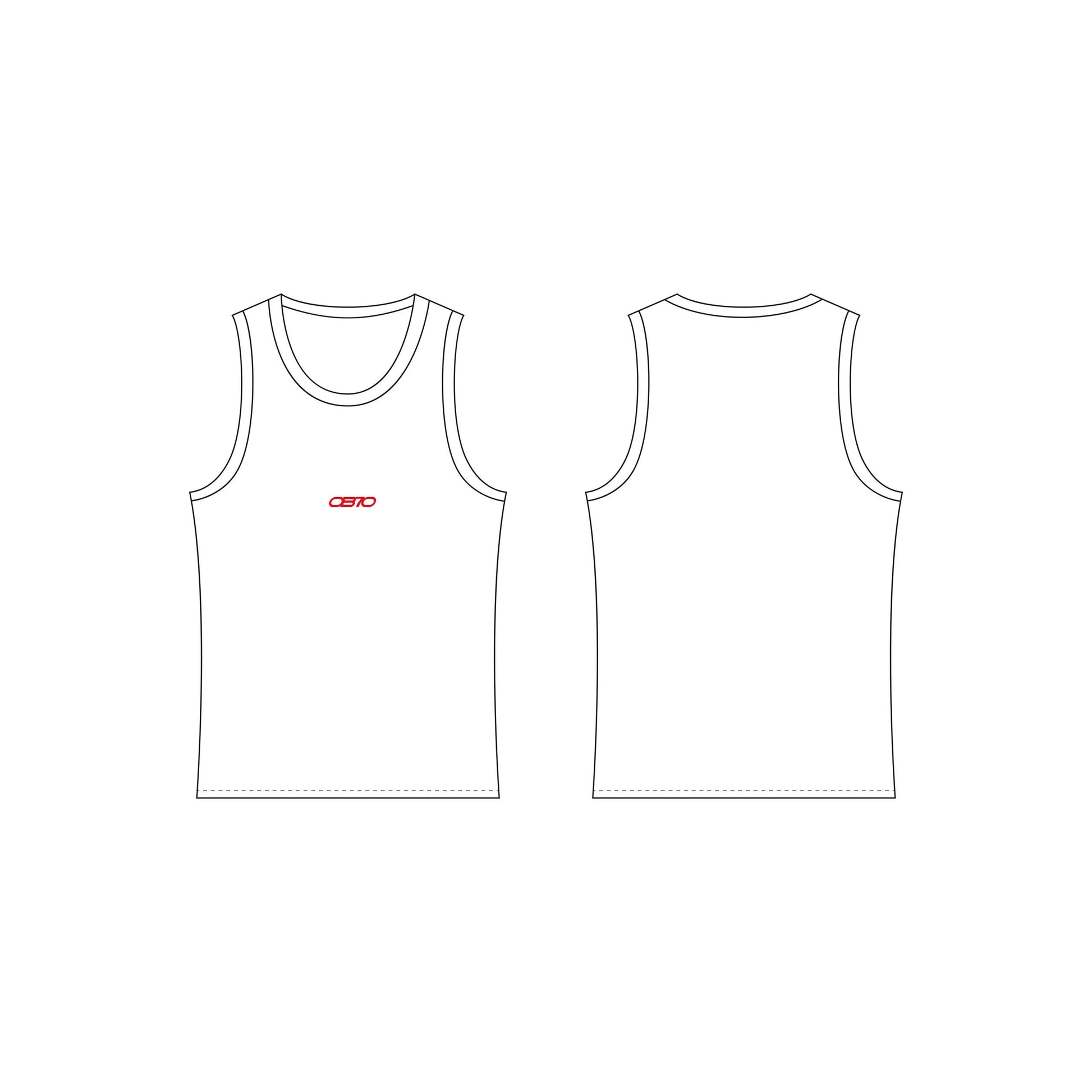 Ribbed Tank Top  [White]