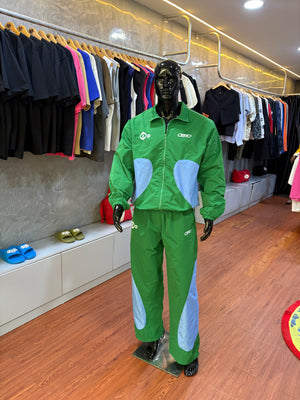 Green Windbreaker Tracksuits
