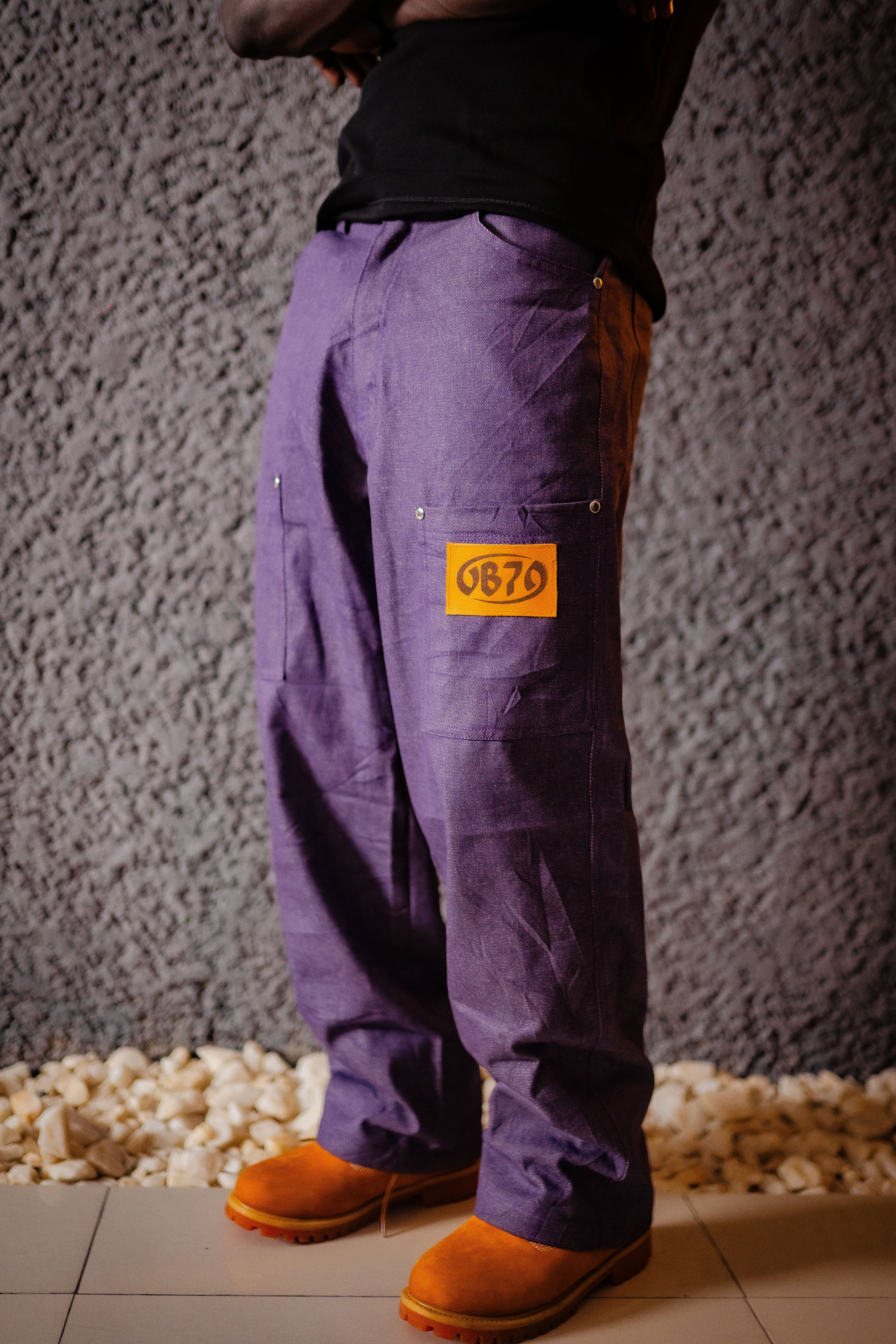 Purple Denim Pant
