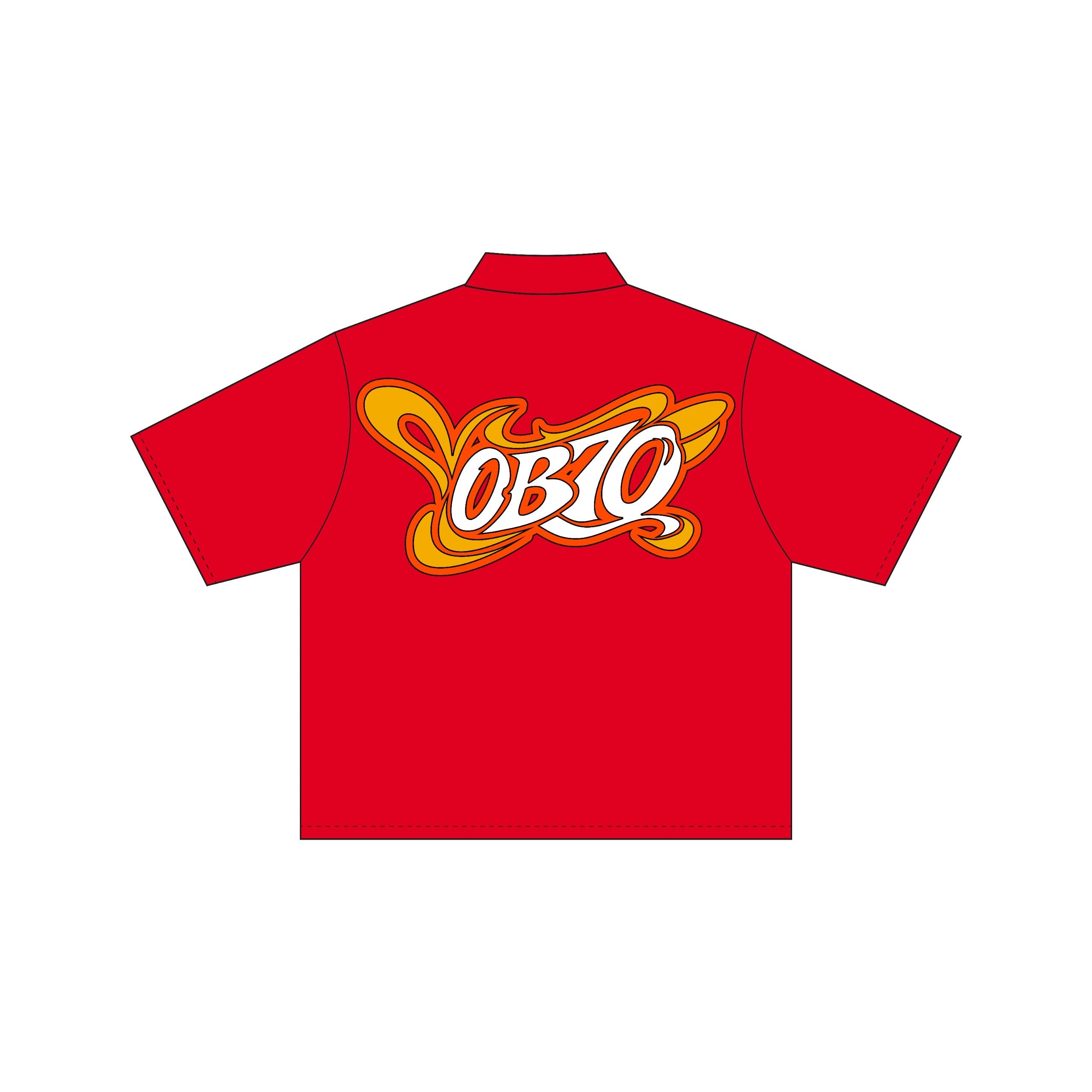 OB70 Red Boxy Shirt