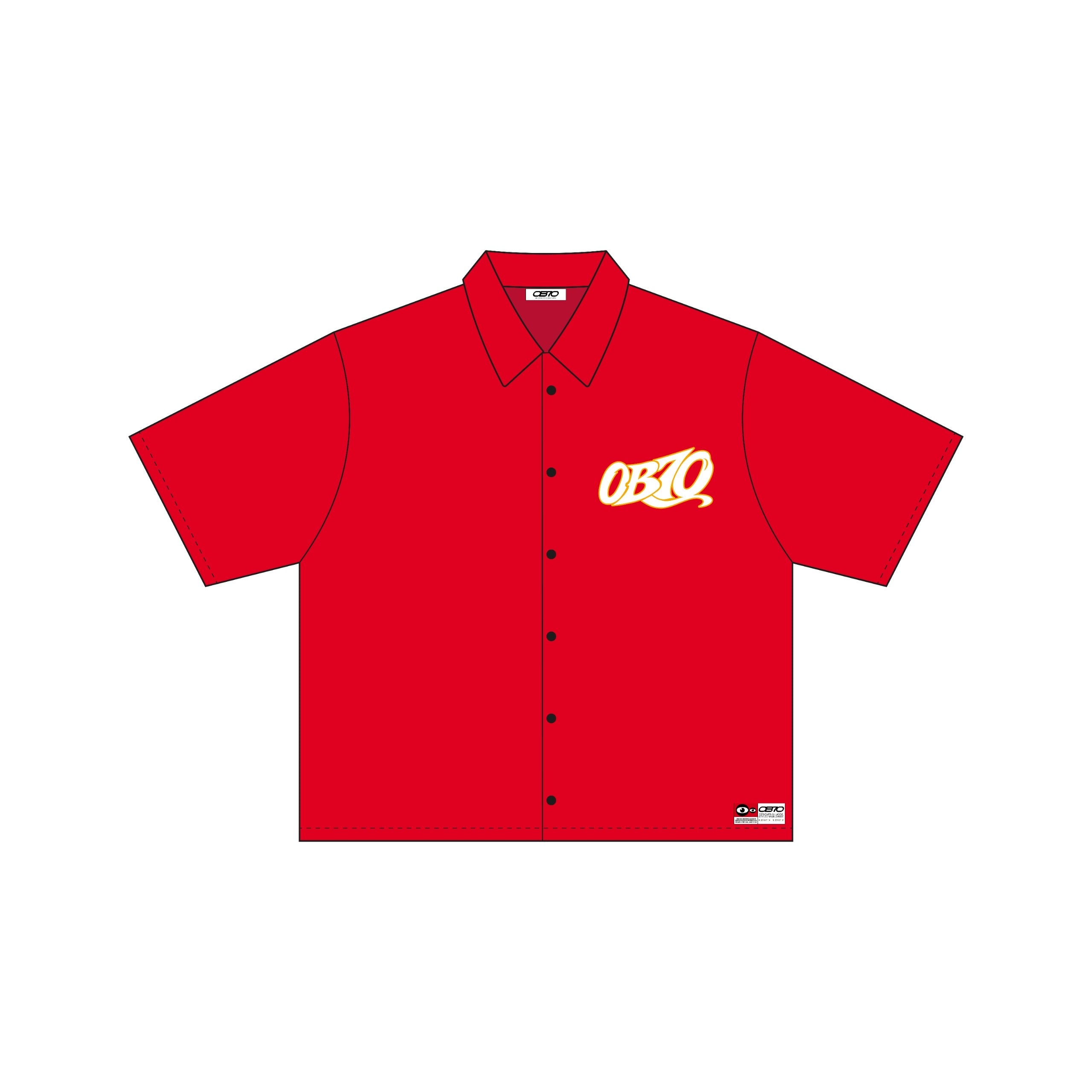 OB70 Red Boxy Shirt