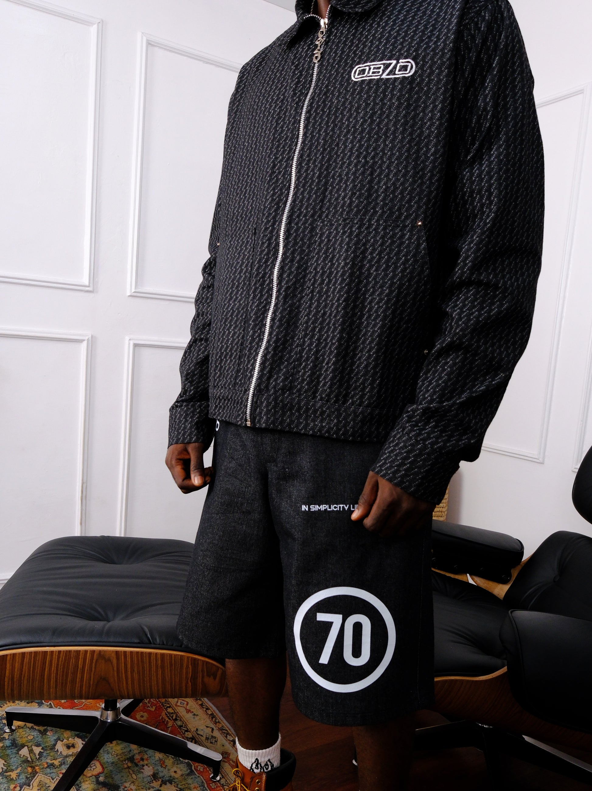 Long Sleeve Logo Jacket (Black)