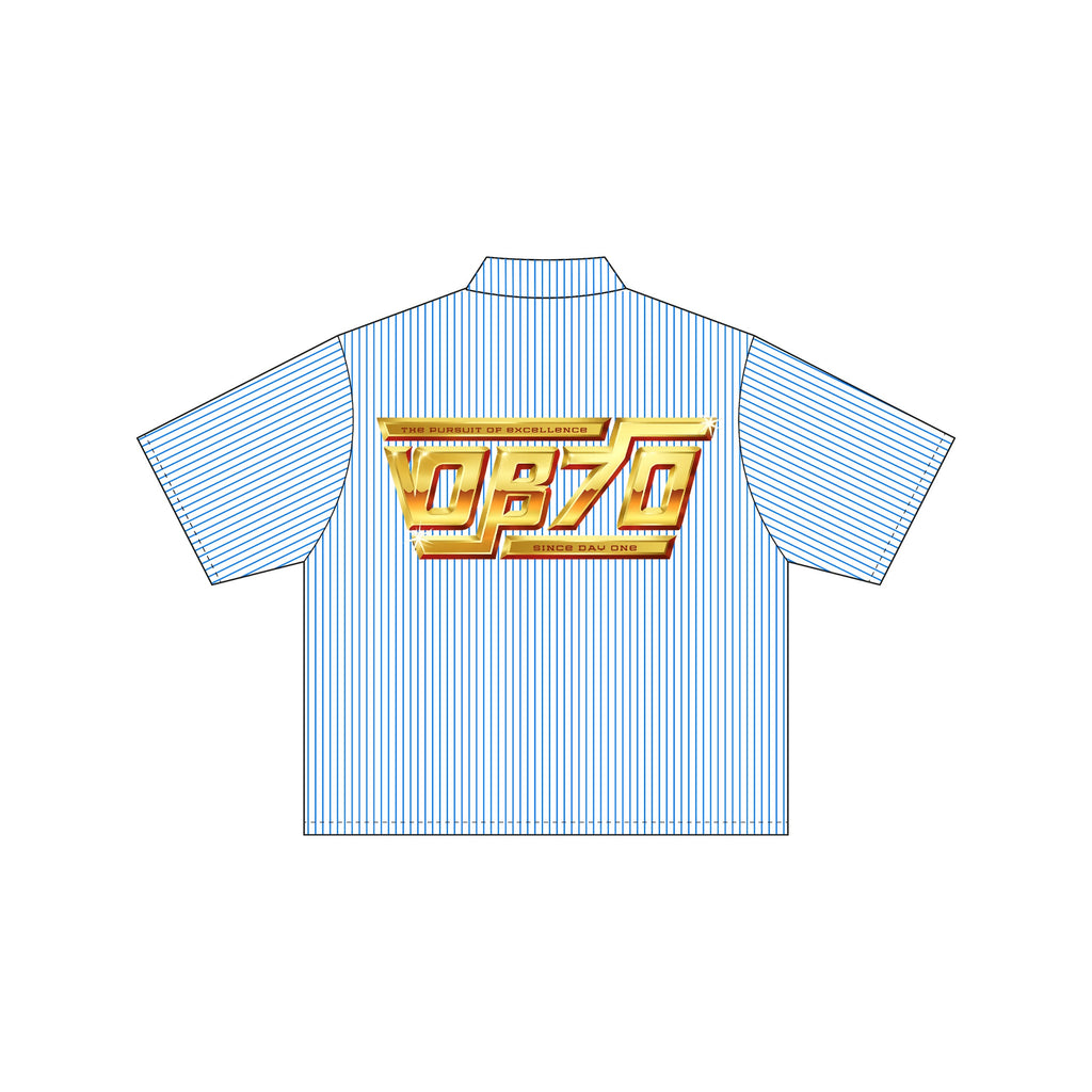 OB70 INC Boxy Shirt [Blue Stripe]