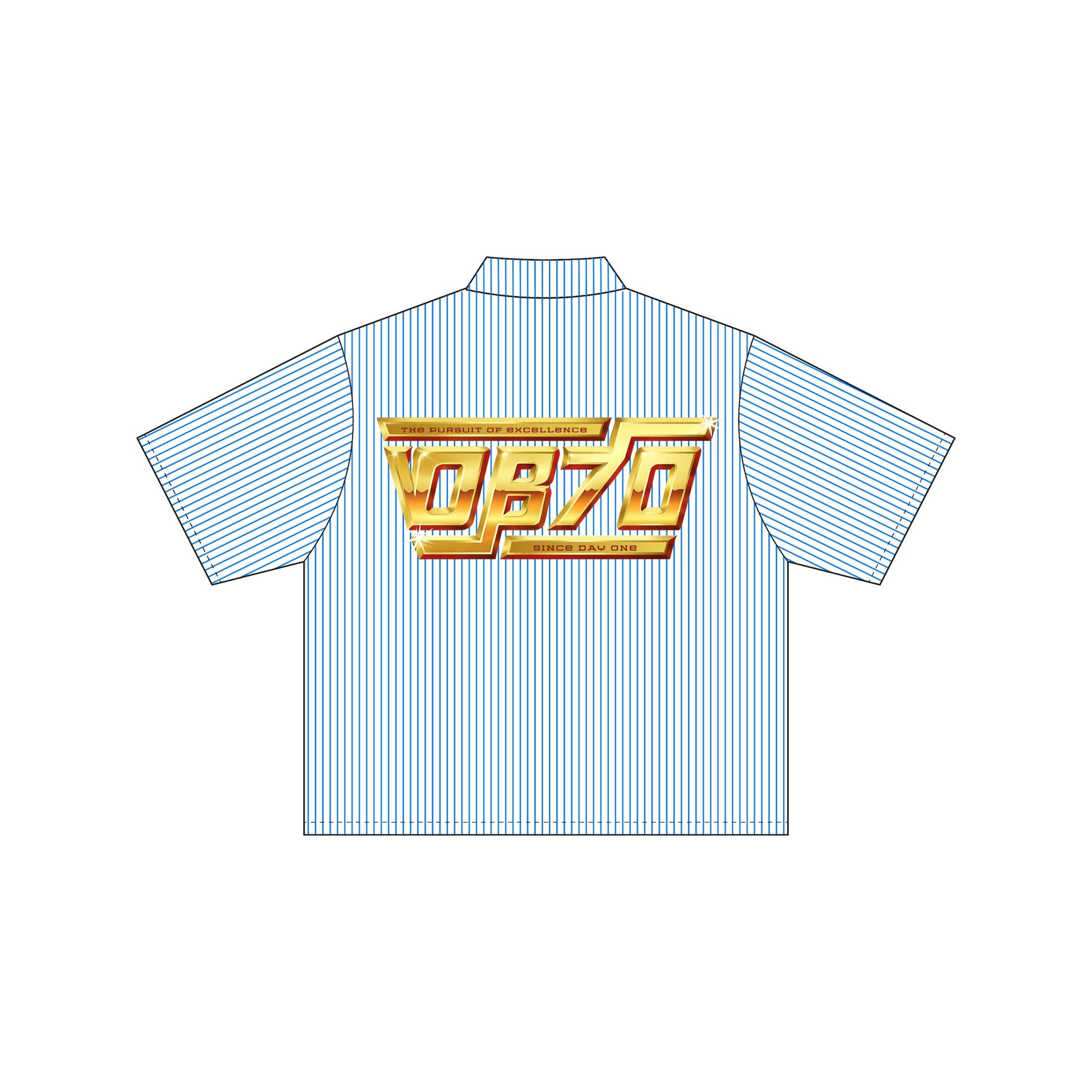 OB70 INC Boxy Shirt [Blue Stripe]
