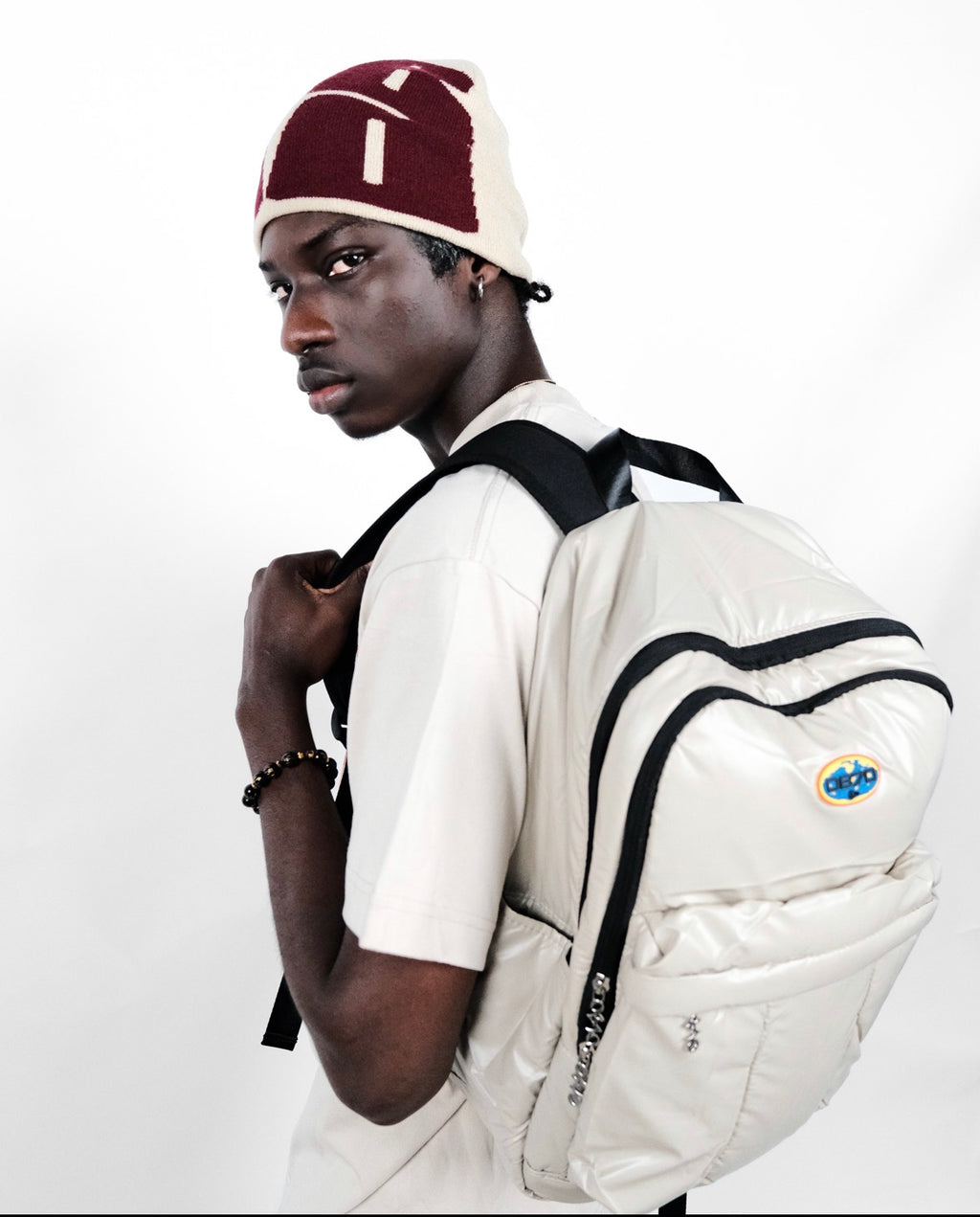 OB70 water repellent backpack with custom zippers