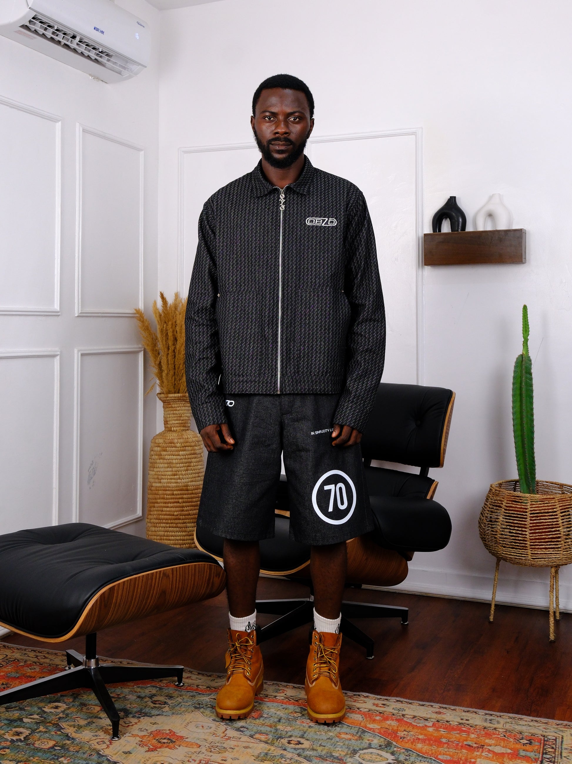 Long Sleeve Logo Jacket (Black)