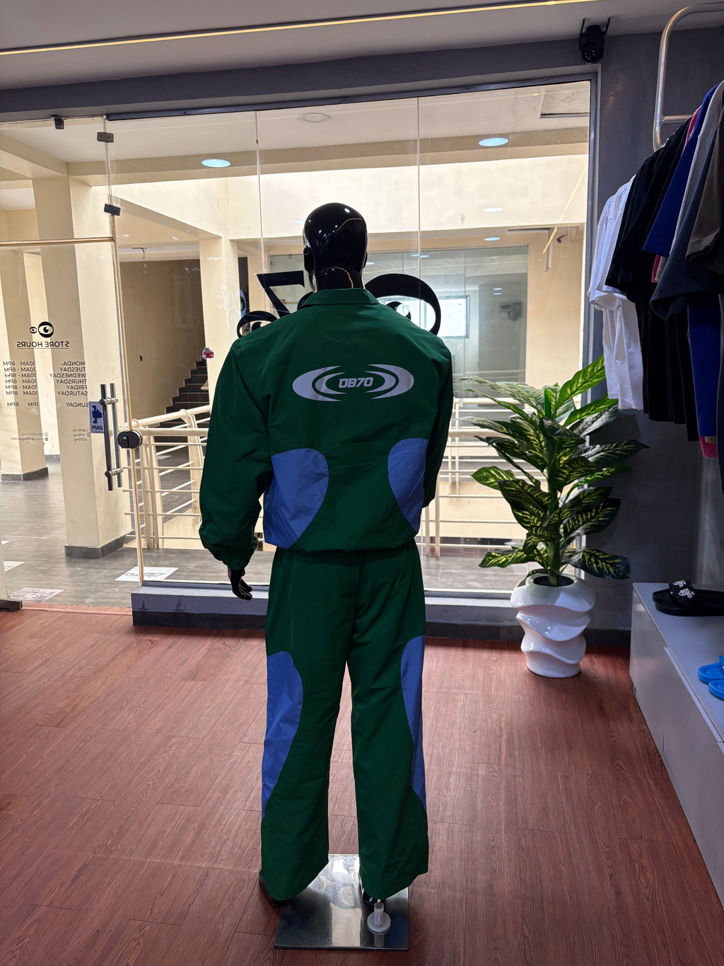 Green Windbreaker Tracksuits