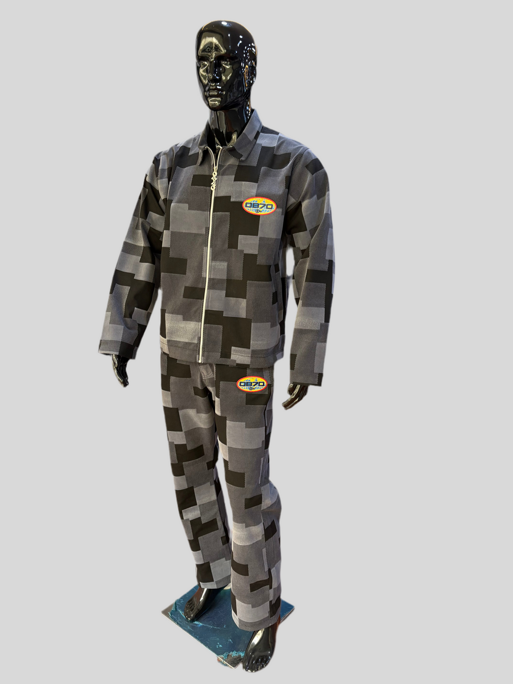 OB70 Plaid 2PC on a mannequin 