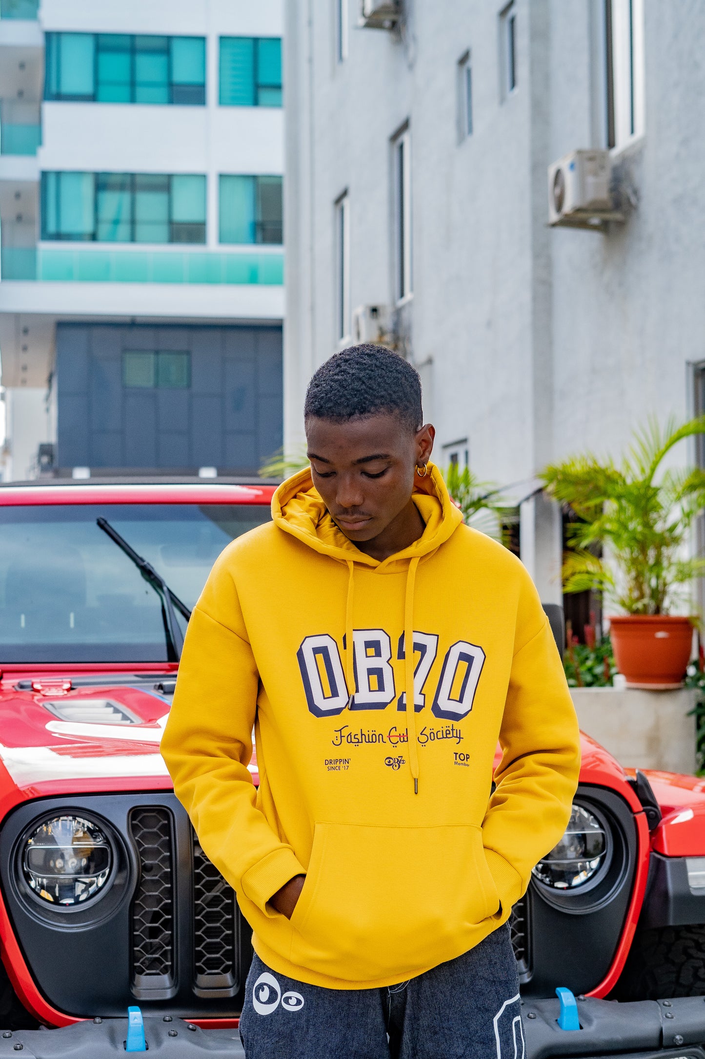 OB70 SOCIETY HOODIE [YELLOW]