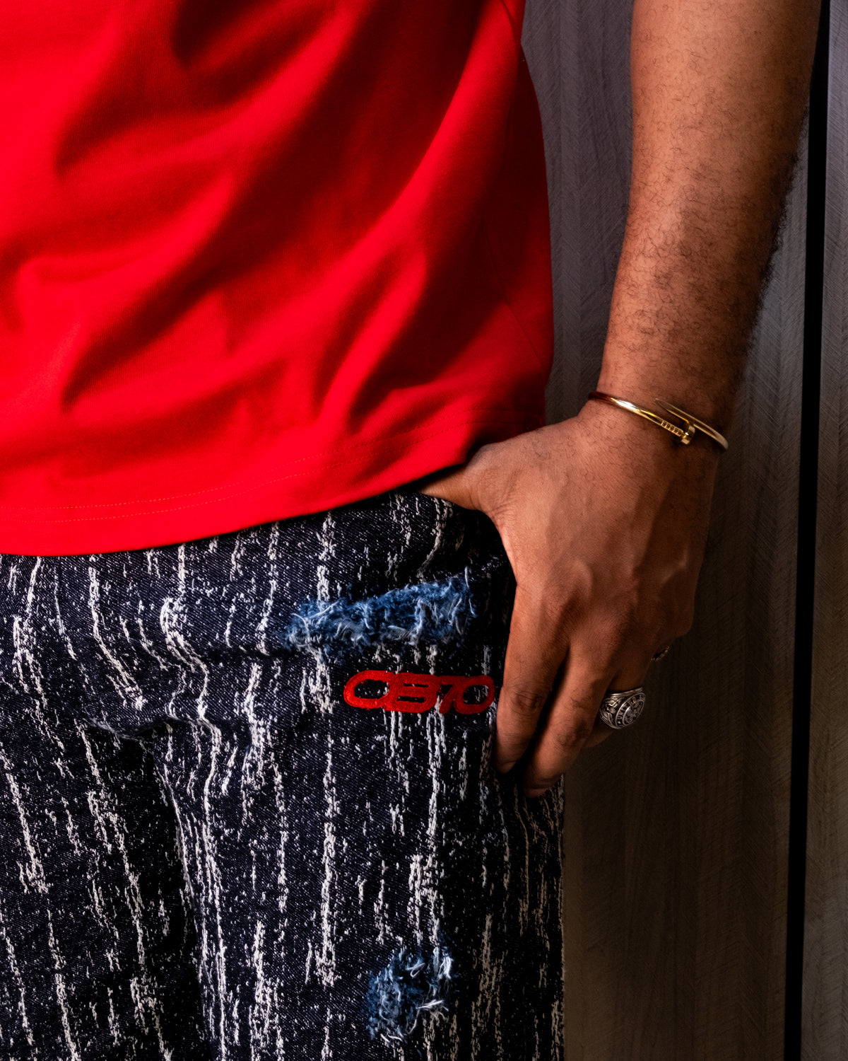 OB70 Nano Distressed Denim Pant