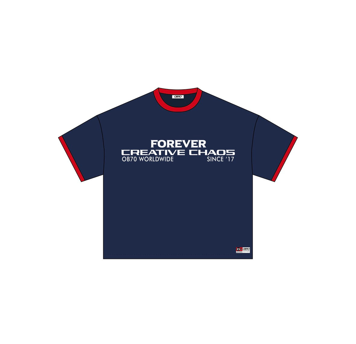 OB70 Creative Chaos Ringer T-shirt
