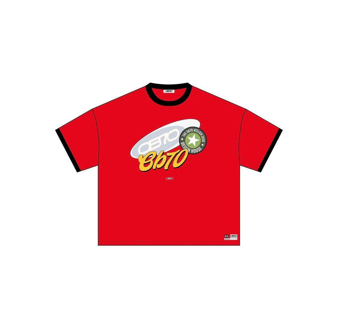 OB70 Red Ringer T-shirt