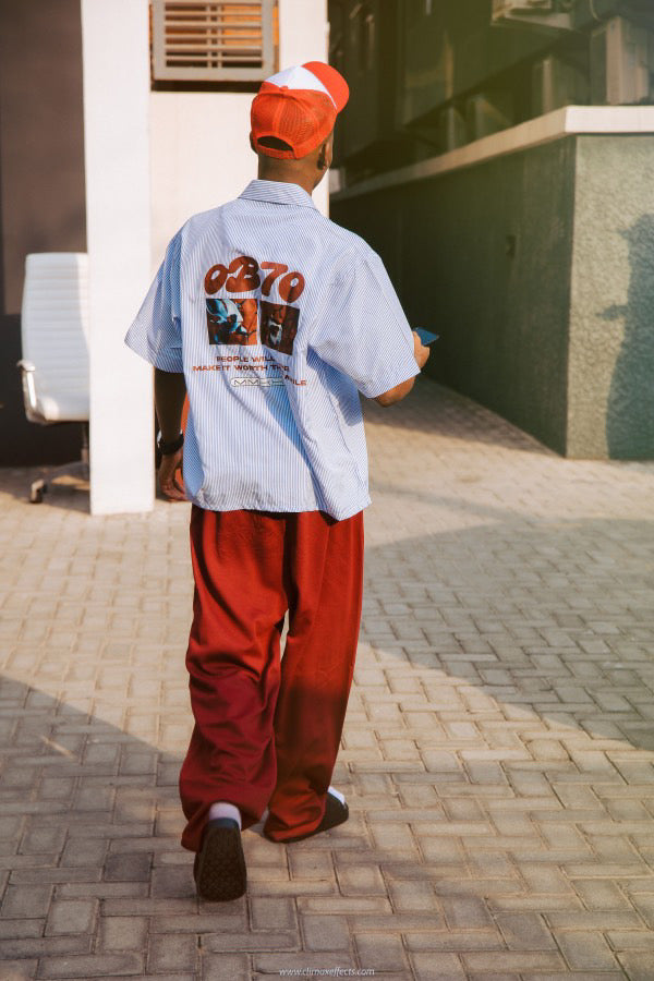 OB70 College Boxy Shirt, OB70 trucker cap and OB70 Logo Wine Sweatpant