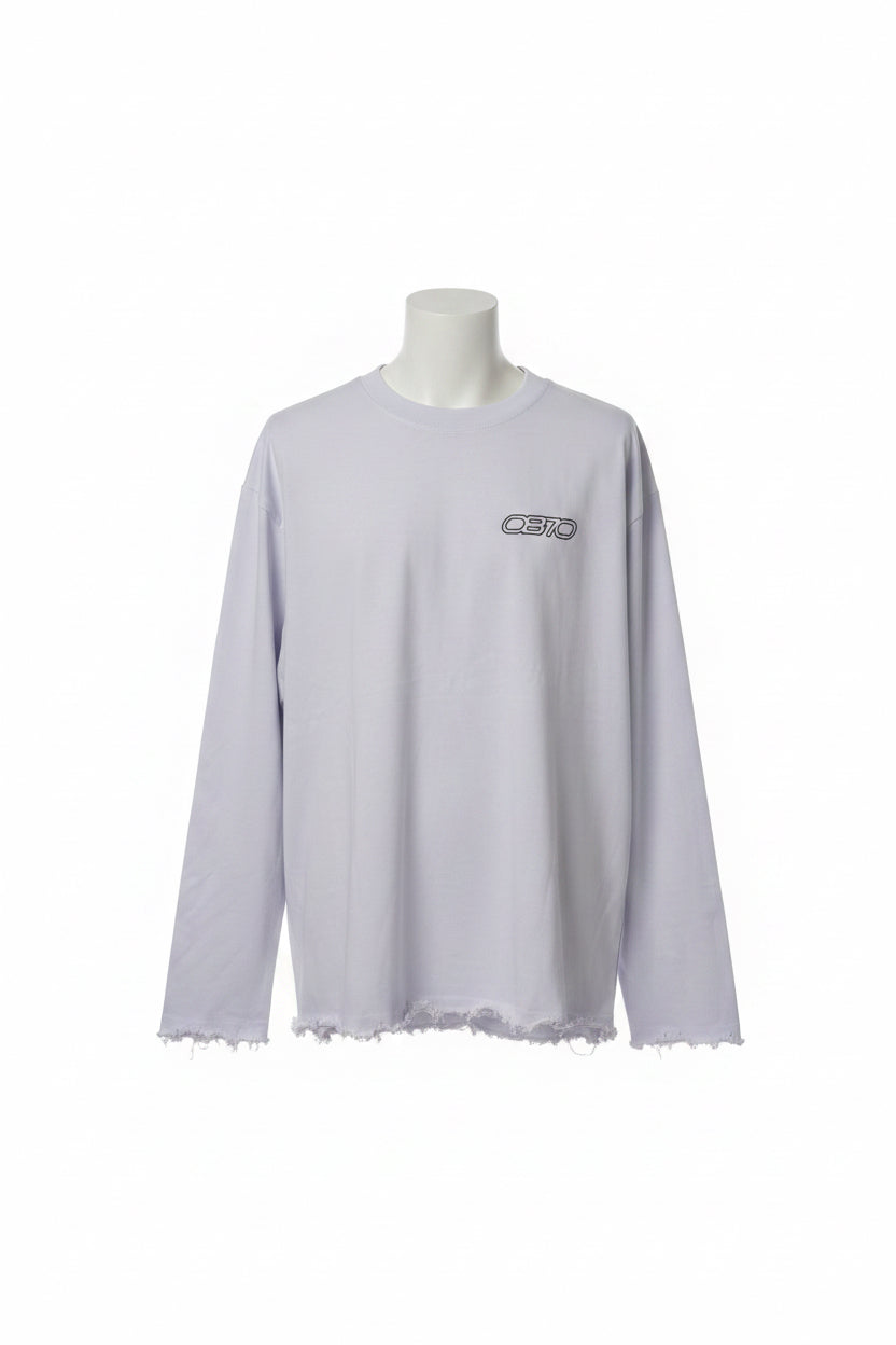A white short-sleeve t-shirt with a black 'OB70' logo on the chest. 