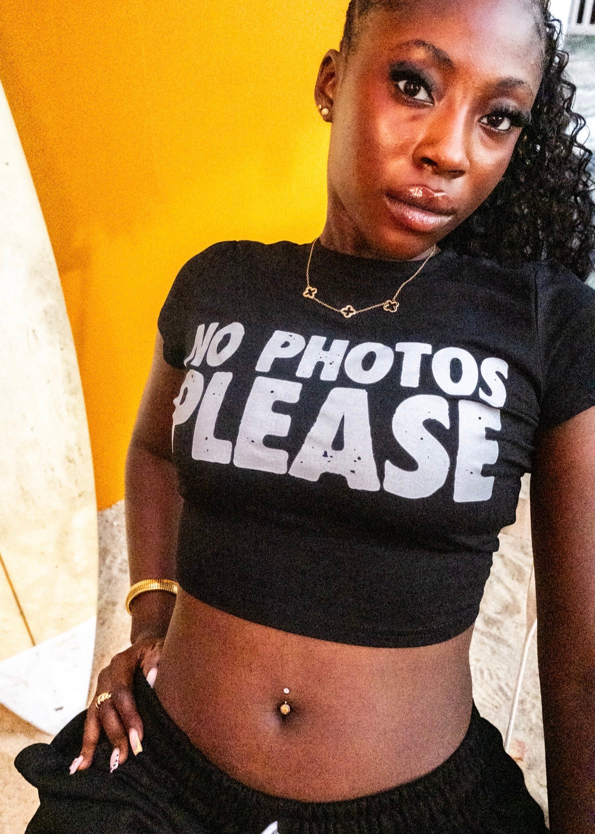 No Photos Babes Tee
