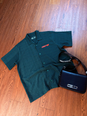 Lace Boxy Shirt (Green)