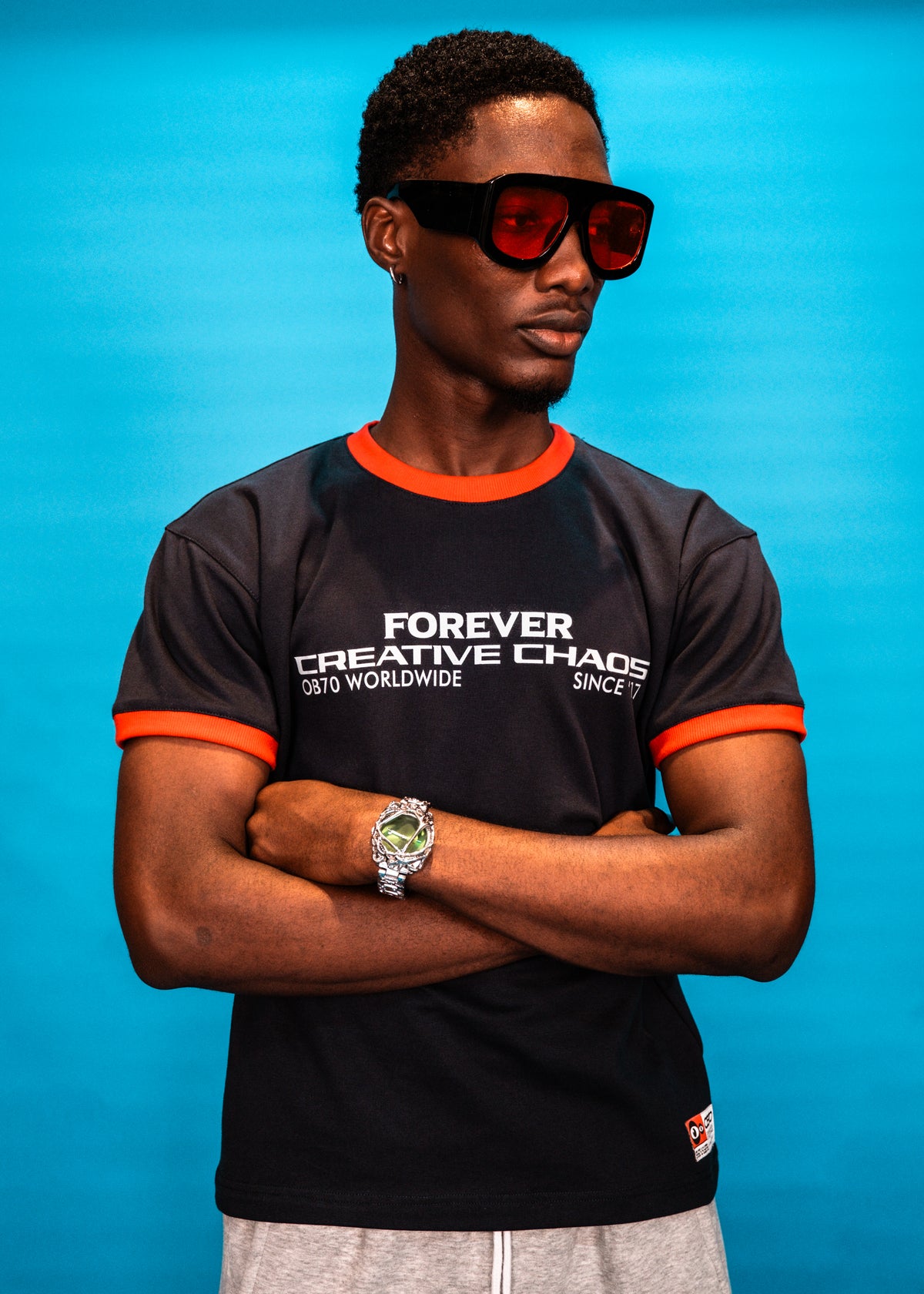OB70 Creative Chaos Ringer T-shirt
