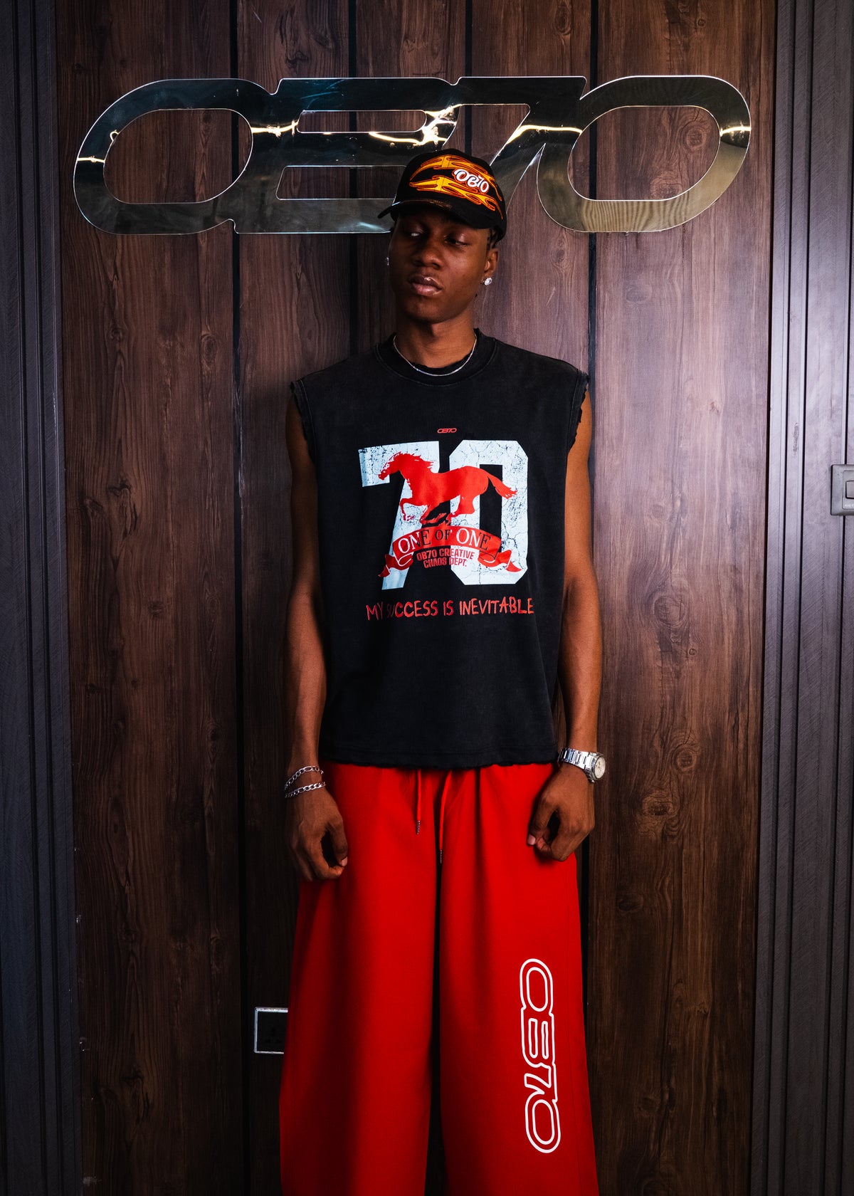 OB70 One of One Sleeveless T-shirt [Black]