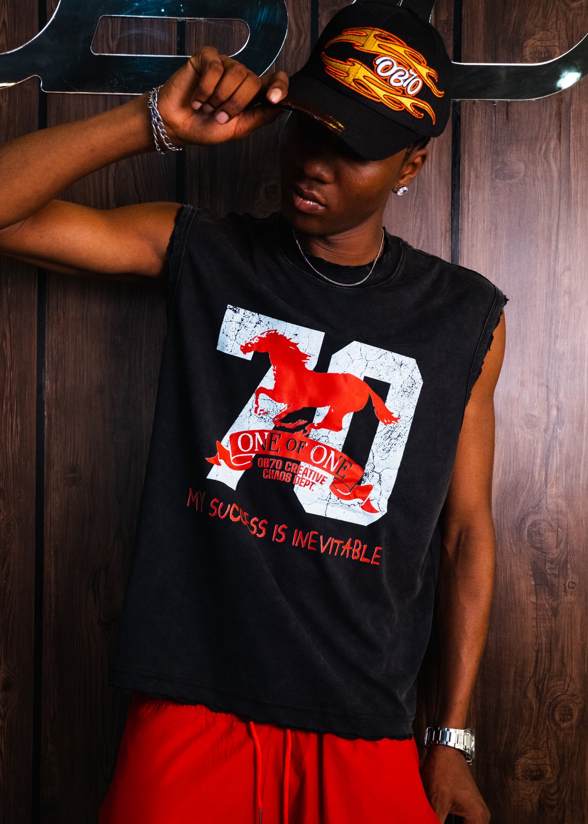 OB70 One of One Sleeveless T-shirt [Black]