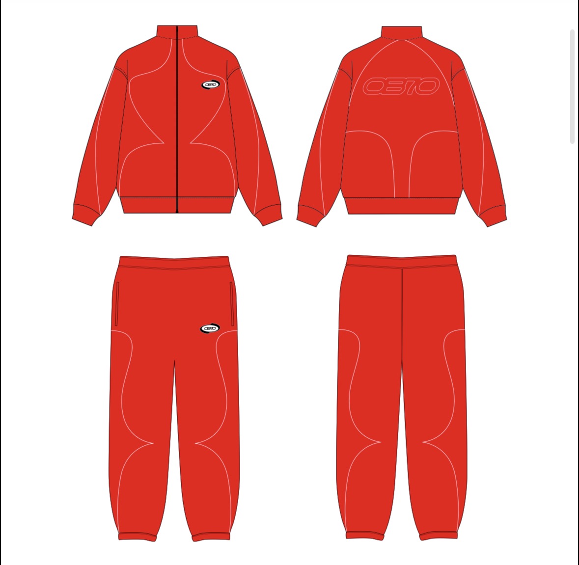 Roadman Deluxe Tracksuit (Red)