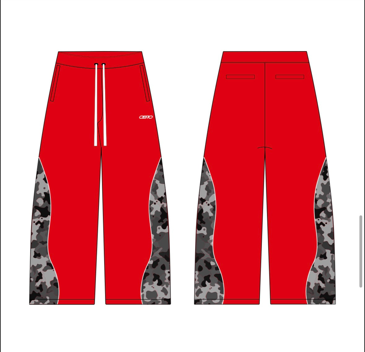 OB70 Dual-Tone Joggers (Red)