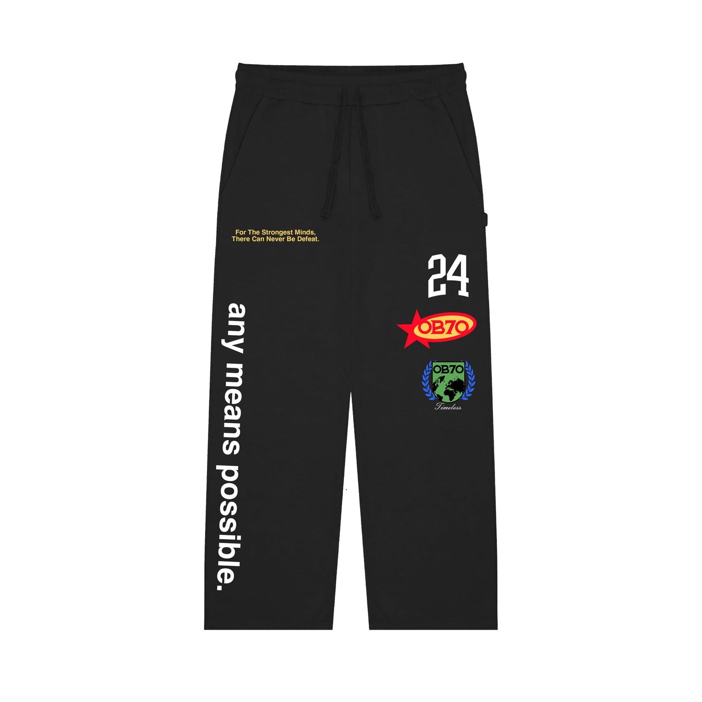 ANY MEANS POSSIBLE Sweatpants Black