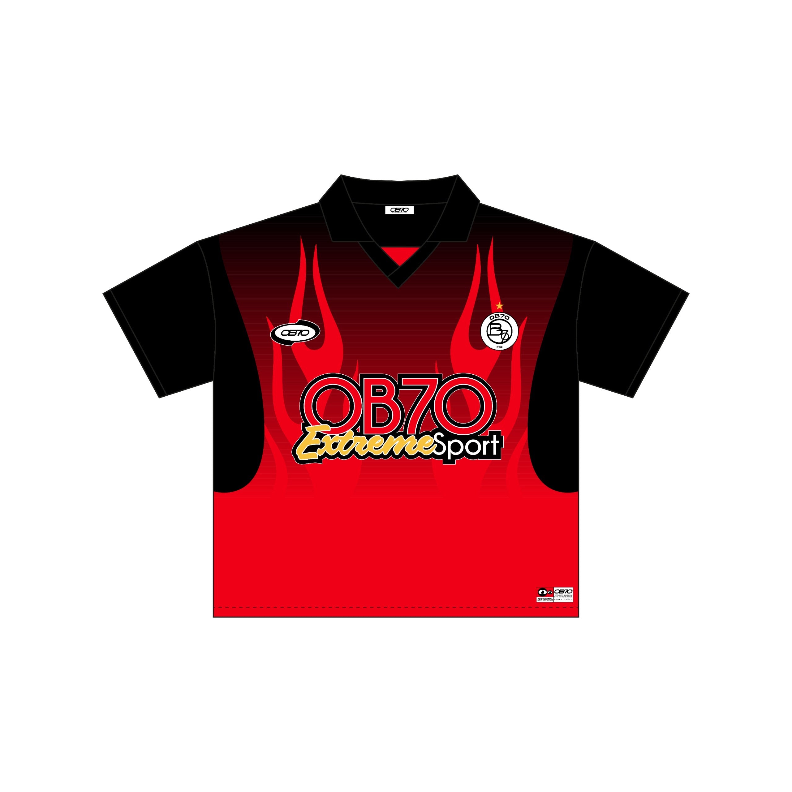 OB70 Extreme Sport Jersey [Black/Red]